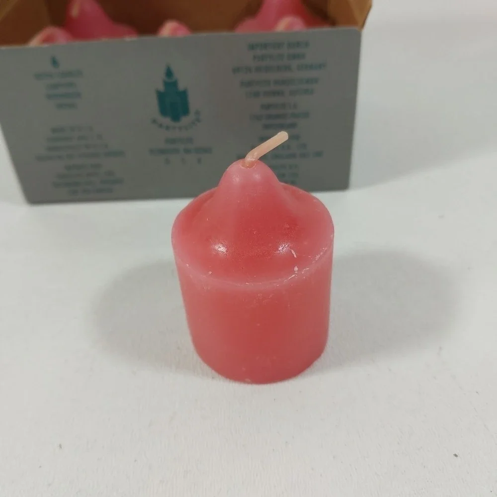 NOS Vintage PartyLite Riveria Rose‎ Votive Candles Set Of 6  P6024
